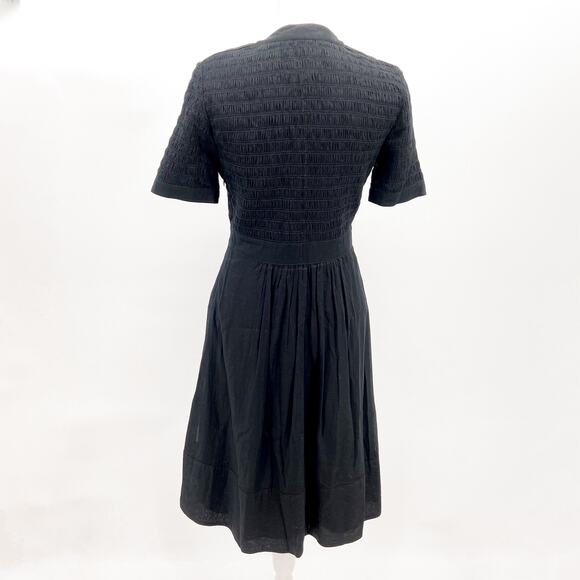 Burberry Dress Shirt Summer Womens Black US 4 Black Midi Knee Length Flare Skirt - Picture 2 of 12